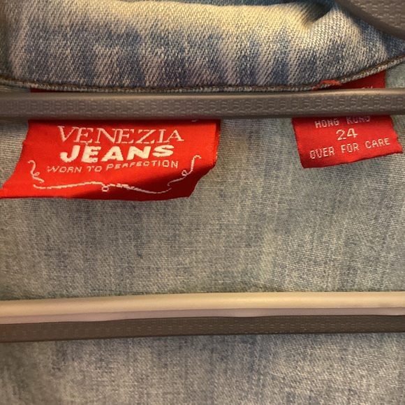 Venezia plus size jean button up jacket - Picture 2 of 6